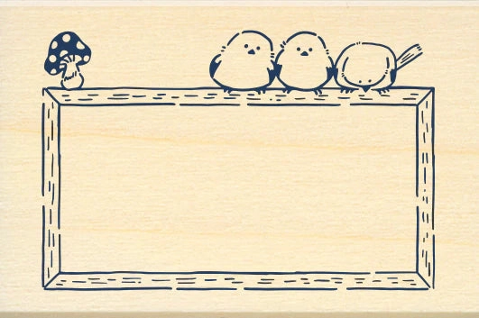 sturdy Masking Tape Companion Rubber Stamp - Shimaenaga Frame