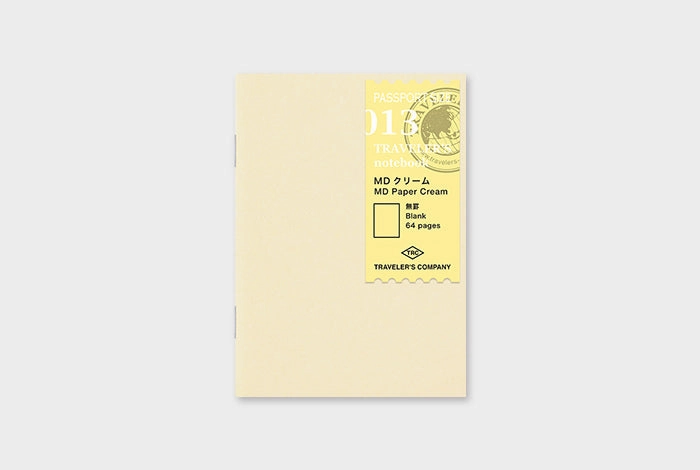 solid collectible Traveler'S Notebook Refill- Passport Size- Md Cream Paper Notebook