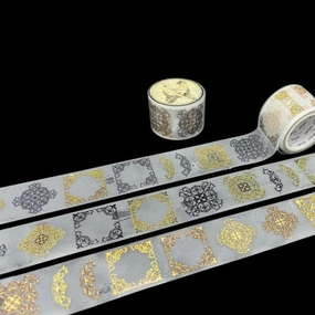 handy leather Ornaments Foil Transparent Tape