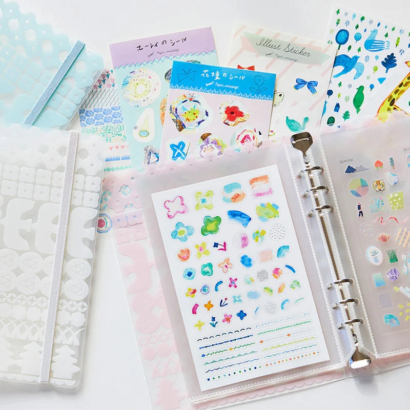 Otona Sticker File Pocket Refills For Cards (6-Hole) mini flat