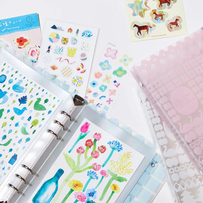 Otona Sticker File Pocket Refills For Cards (6-Hole) trendy single