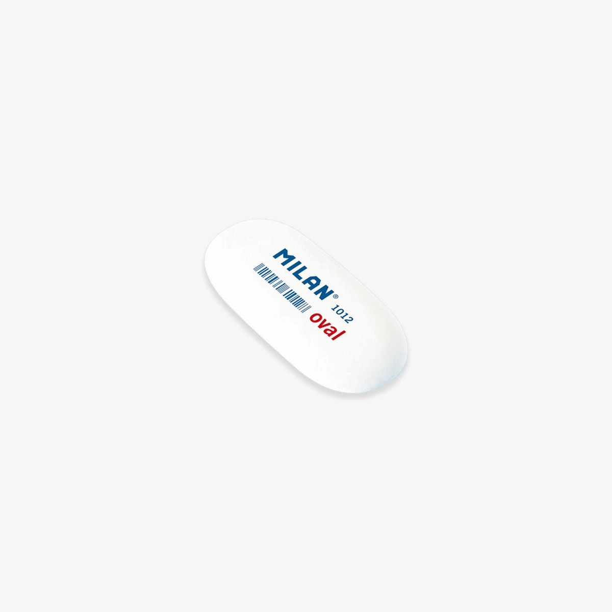 Oval Rubber Eraser 1012 // White classic metal