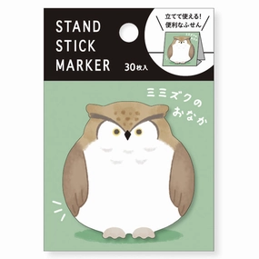 Owl Tummy Sticky Notes boxed thin