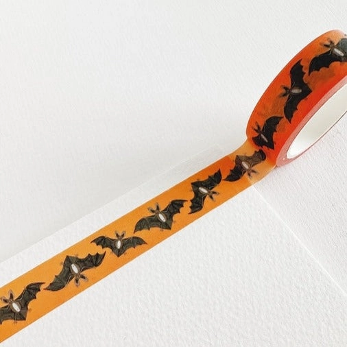 Bat Washi Tape bronze soft