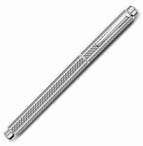 resilient Caran D'Ache Ecridor Cubrik Rhodium Rollerball Pen
