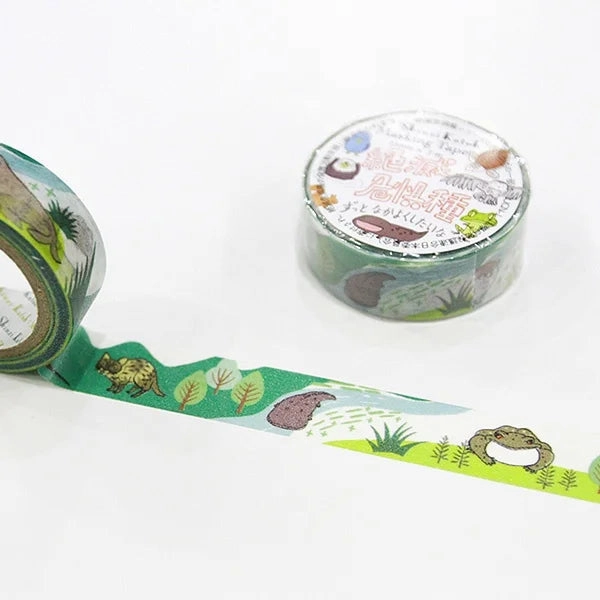 bronze Endangered Species Of Japan Washi Tape