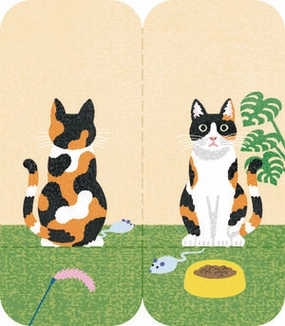 tiny Futamata-Fusenm Decoration Paper Tape Cat