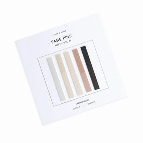 resilient Page Pins Vol. 1 / (Lech/Cashmere/Nude/Avant Garde/Matte White)