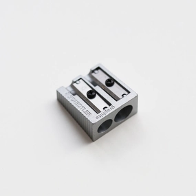 leather daily Pencil Sharpener // Double Holes
