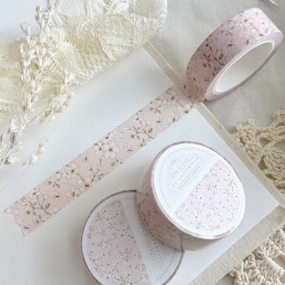 alloy Pink Sakura Floral Washi Tape 15Mm