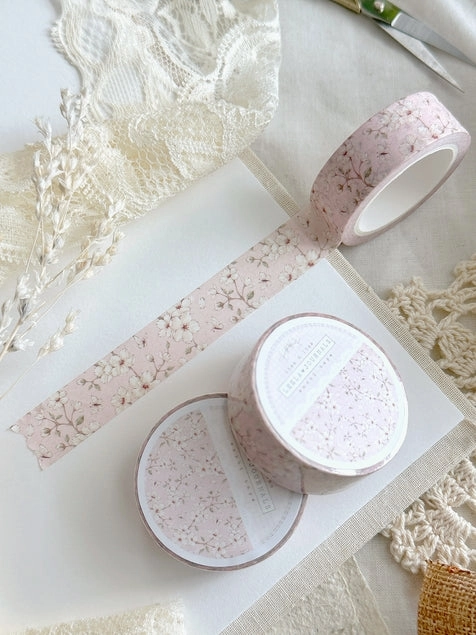 Pink Sakura Floral Washi Tape 15Mm handy synthetic