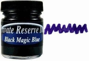 refined Private Reserve Black Magic Blue Bottled Ink
