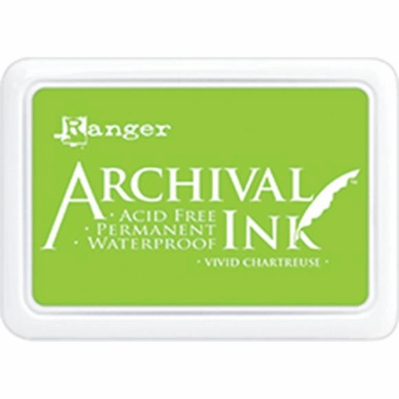 Ranger Archival Ink Pad - Vivid Chartreuse refined foldable