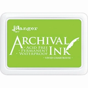 Ranger Archival Ink Pad - Vivid Chartreuse refined foldable
