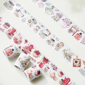 Tea Temptations Washi Tape Sticker Set heatproof