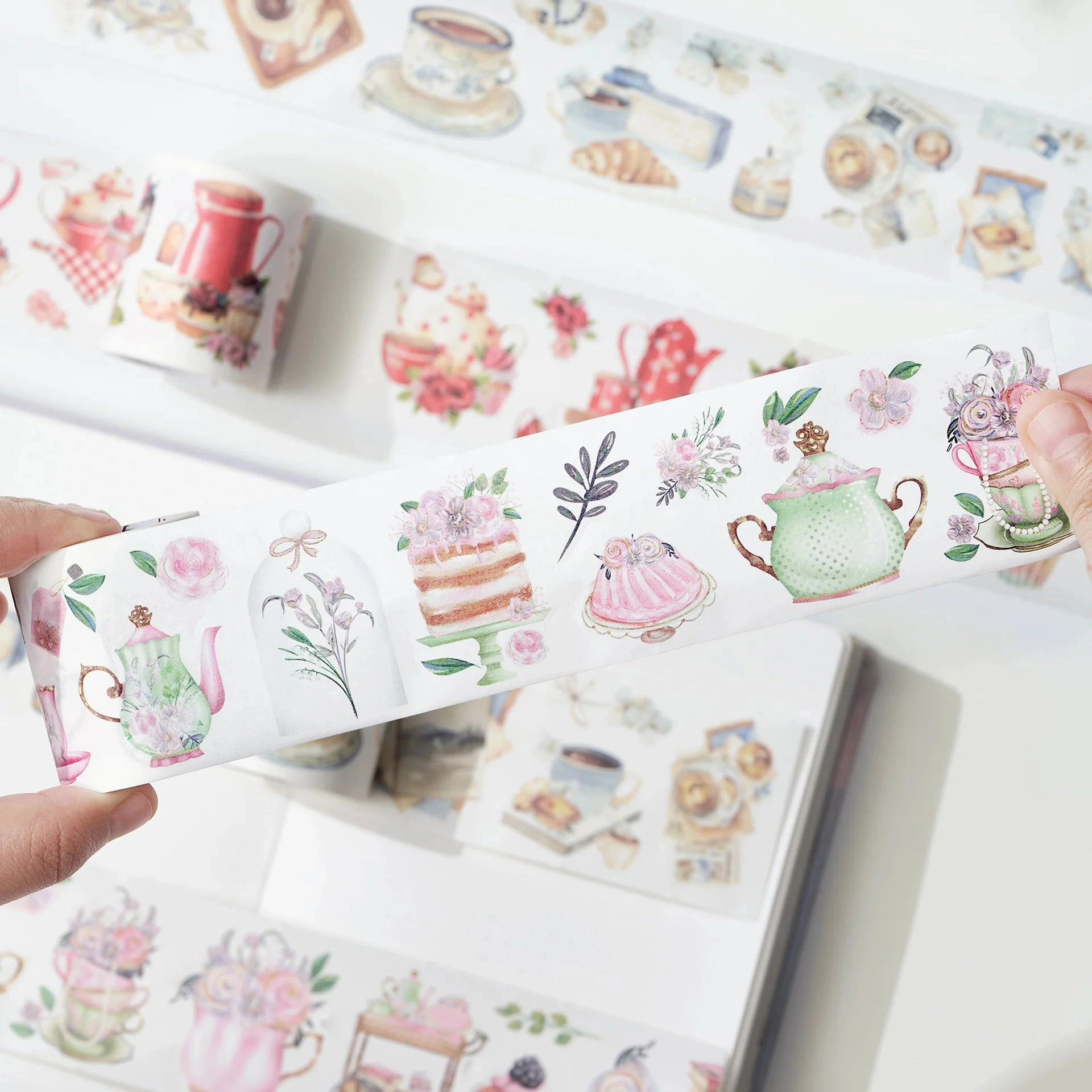 Tea Temptations Washi Tape Sticker Set professional