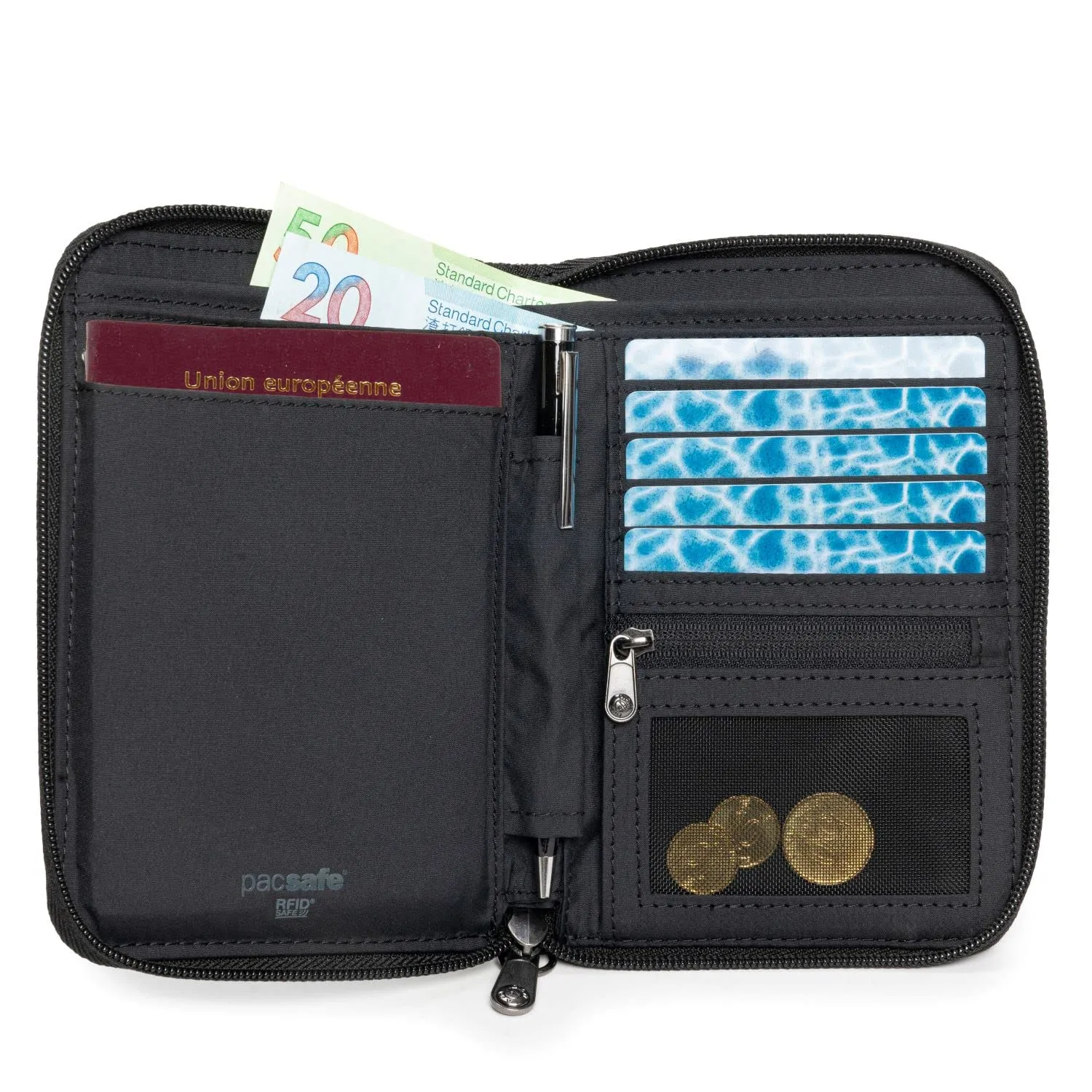 Pacsafe Rfidsafe Kompakter Reiseorganizer Taschen Pacsafe