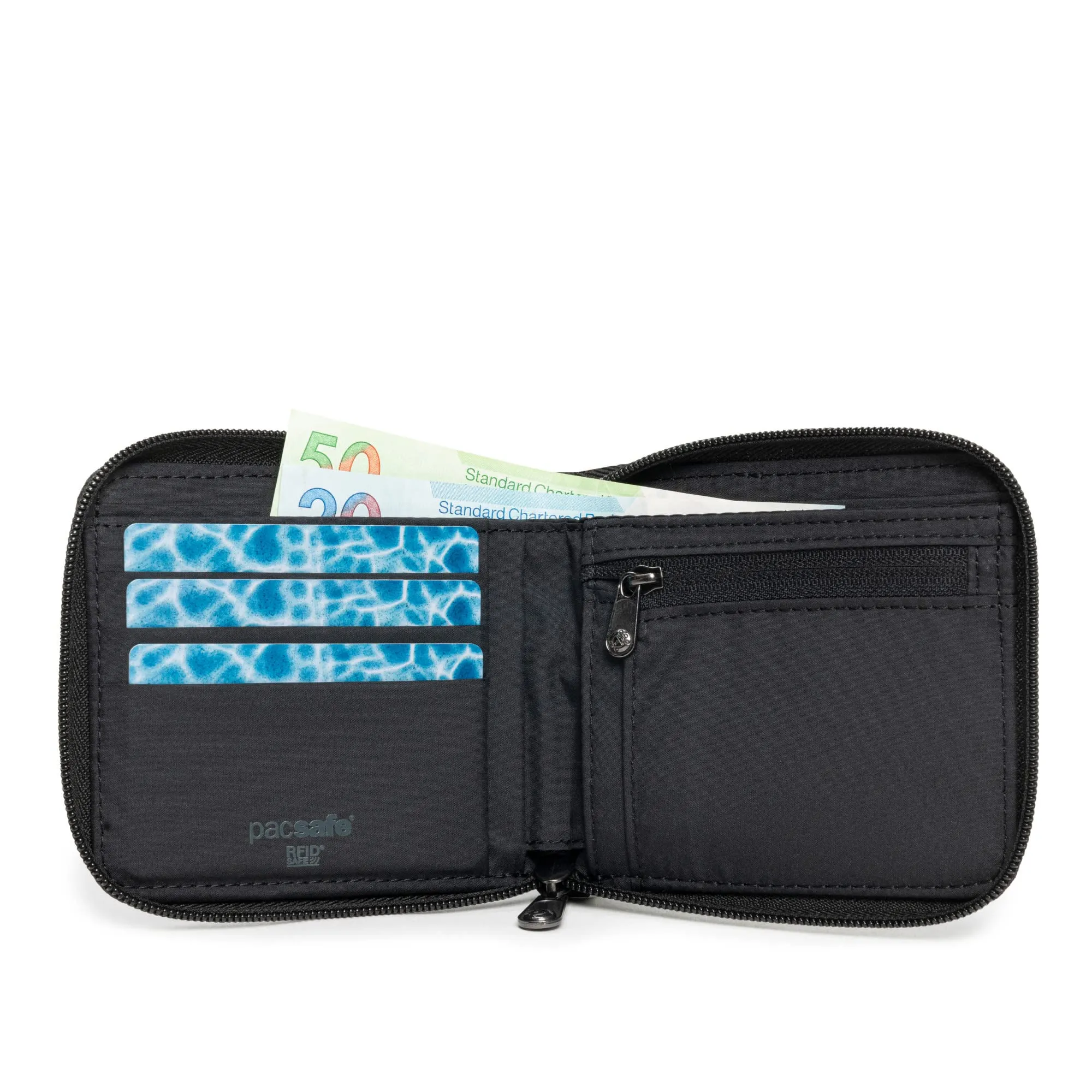 Pacsafe Rfidsafe Reißverschluss-Geldbörsen-Taschen Pacsafe