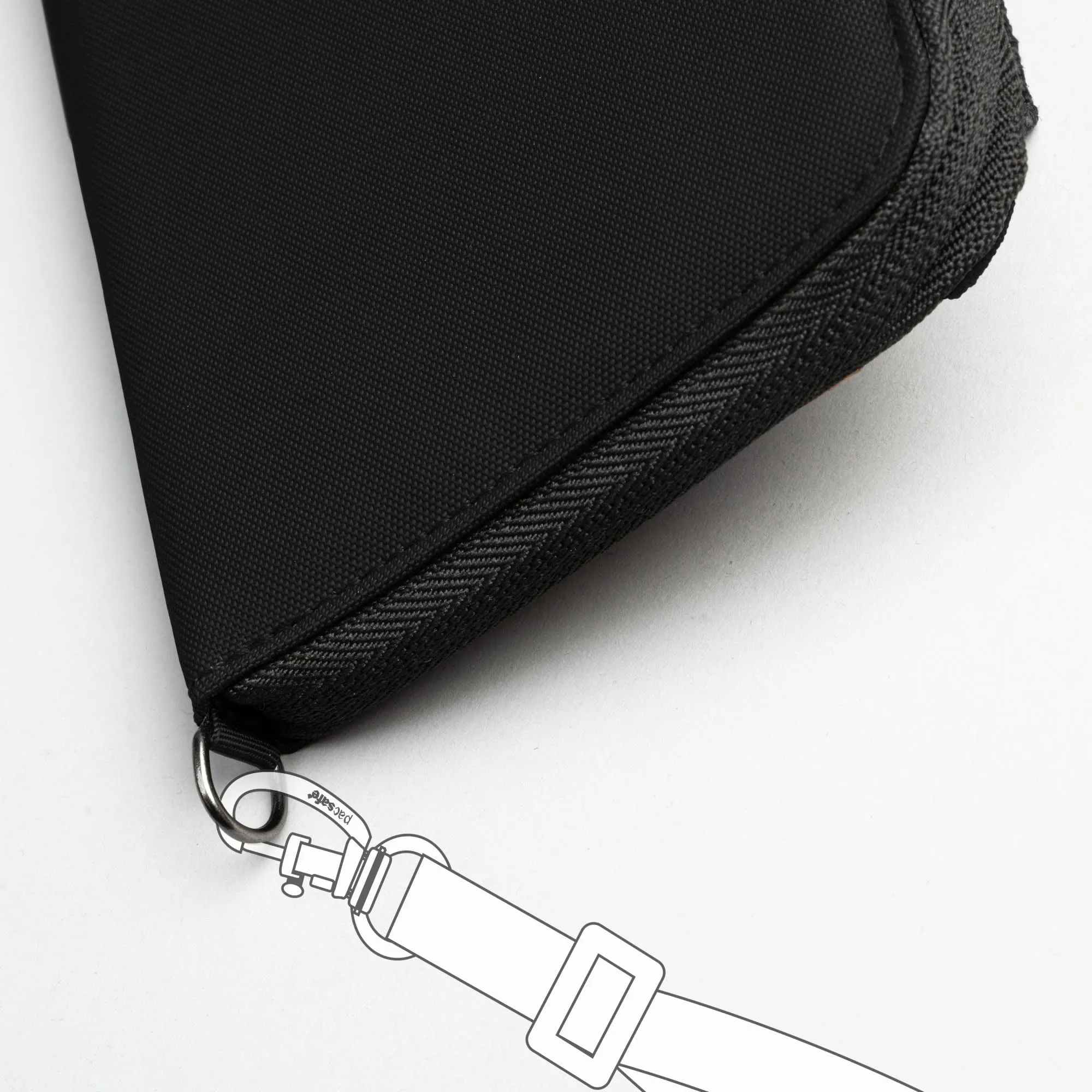 Pacsafe Rfidsafe Reißverschluss-Geldbörsen-Taschen Pacsafe