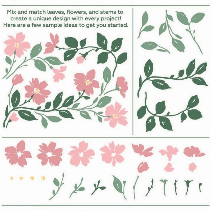 elegant Painted Blooms - 6X6 Stamp Set - Retiring