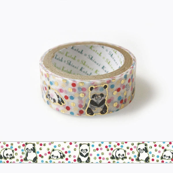 retractable superior Panda Washi Tape Shinzi Katoh Design
