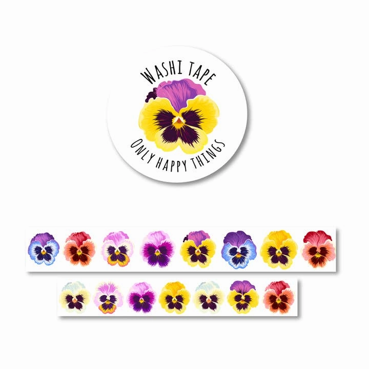 exclusive Pansy Washi Tape