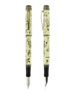 Retro 1951 A.A. Milne Winnie-The-Pooh Decorations By E.H. Shepard Fountain Pen colorful