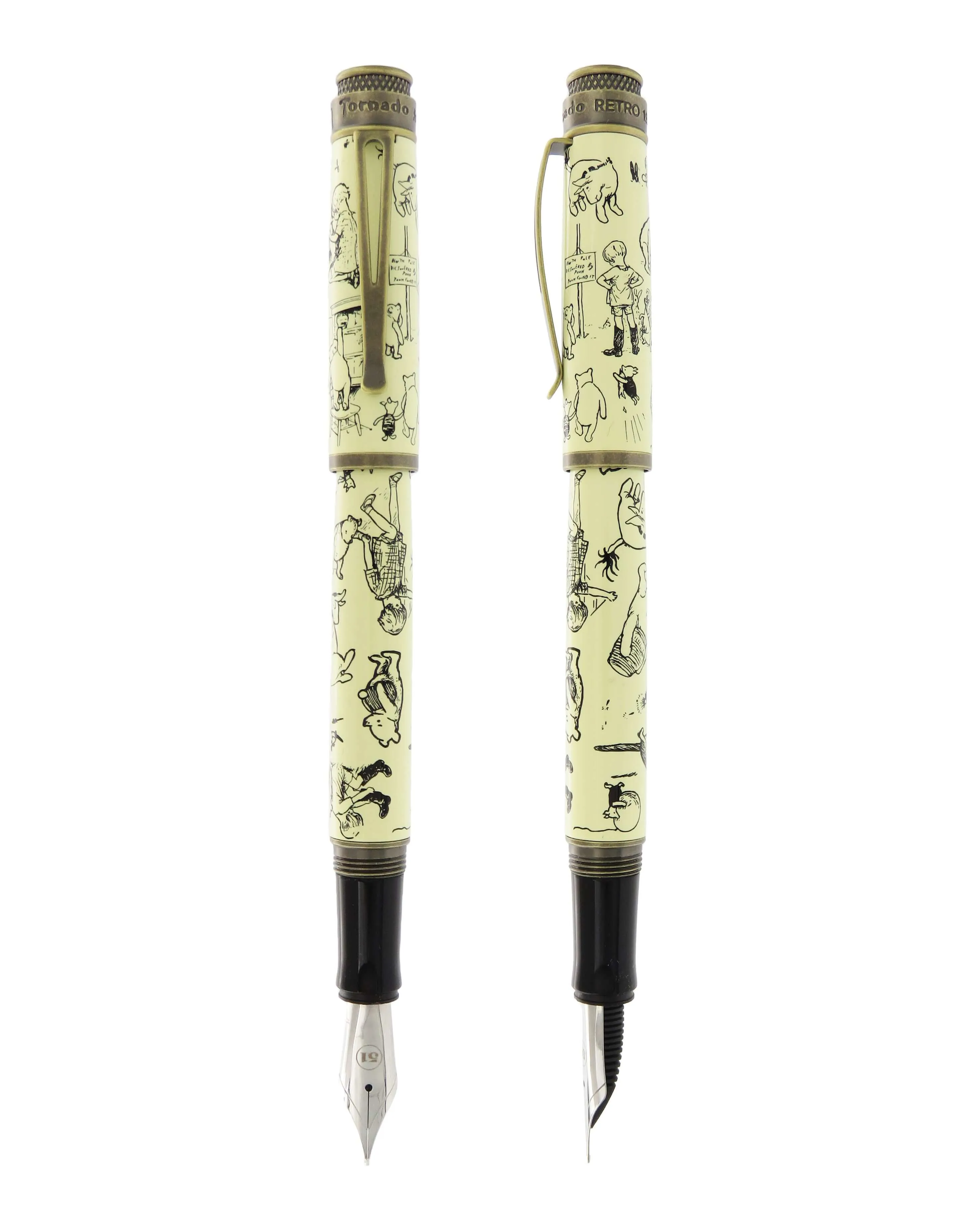 Retro 1951 A.A. Milne Winnie-The-Pooh Decorations By E.H. Shepard Fountain Pen colorful