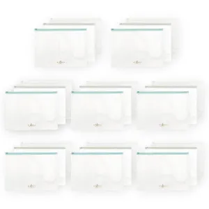 classic Zip 'N' Keep Pouches Bundle (24 Pcs, 3 Assorted Colors)