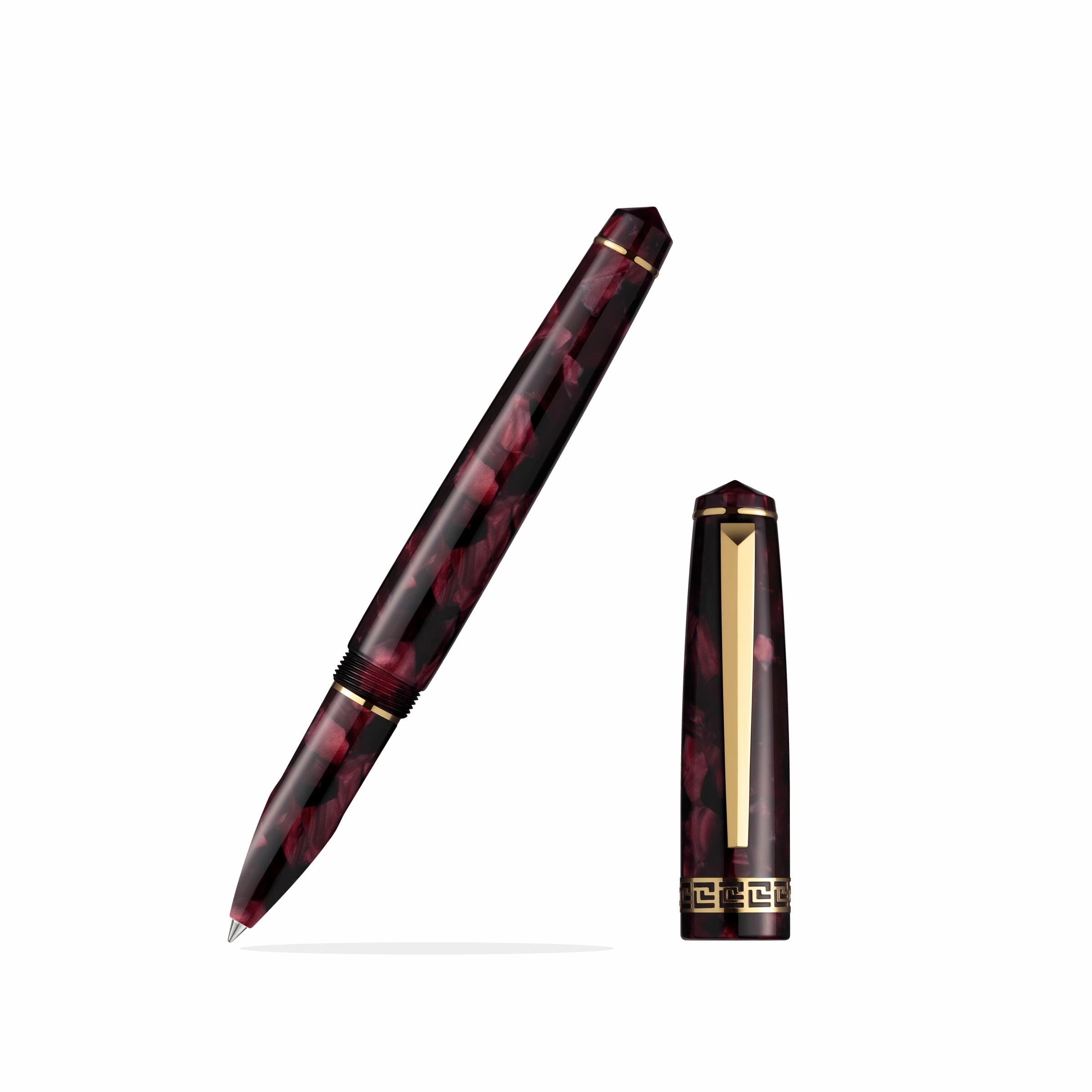 alloy large Laban Rosa Burgundy Rollerball Pen