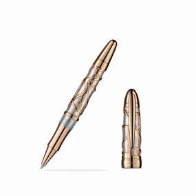 Laban Skeleton Rose Gold Rollerball Pen resilient