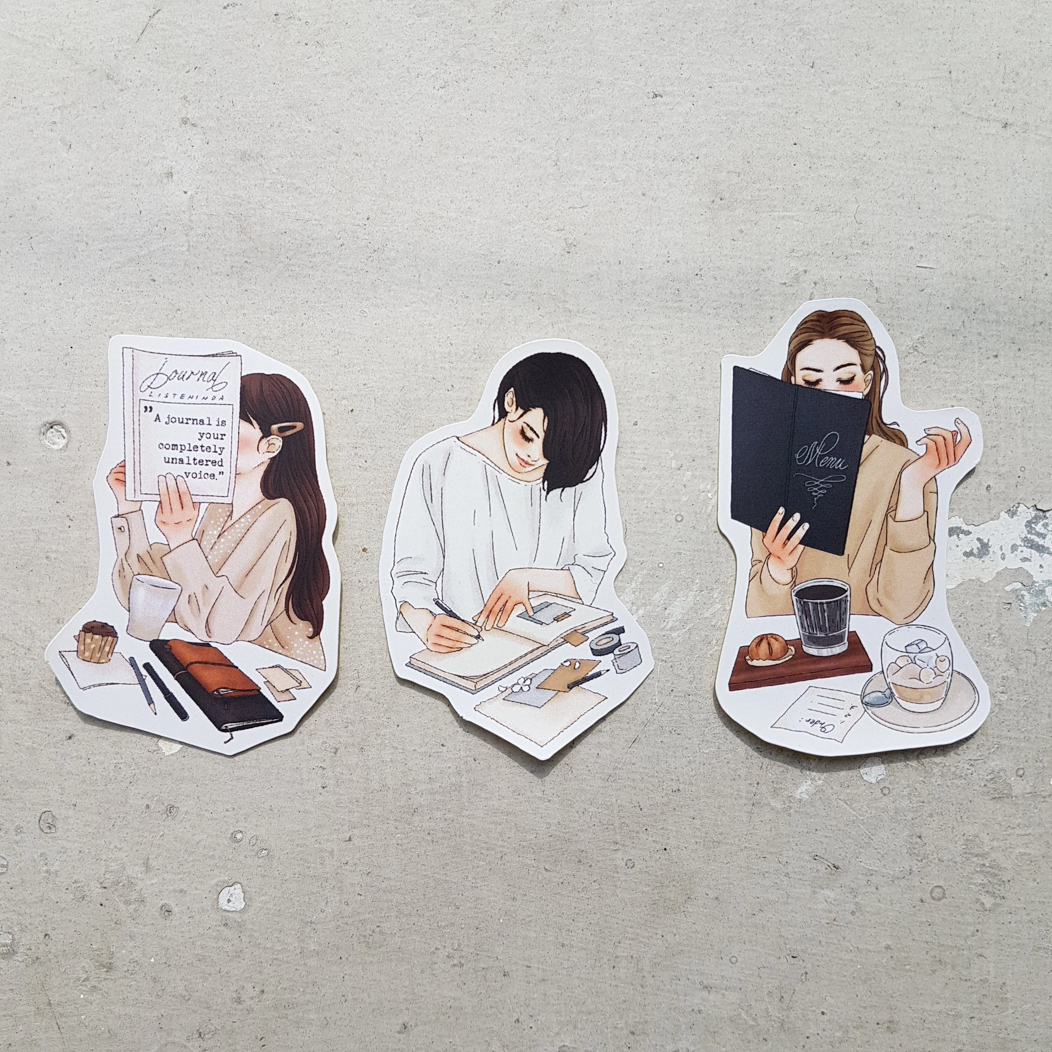 wrapped sturdy Listeninda X Windry Ramadhina - Hello Girls Stickers In Tin