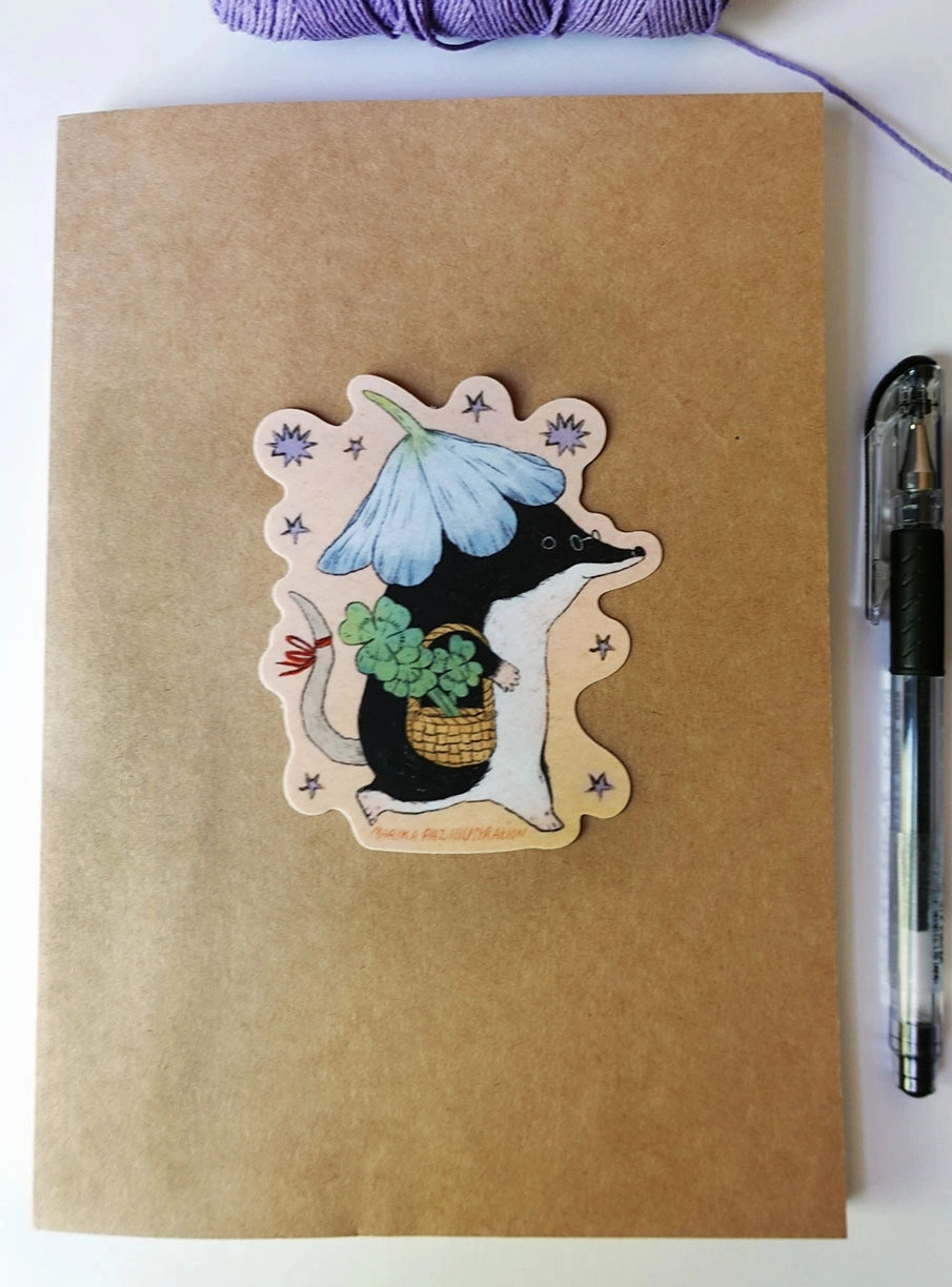 Marika Paz Vinyl Sticker - Lucky Shrew valuable