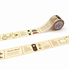 Mt Ex Washi Tape - Encyclopedia Clock shiny