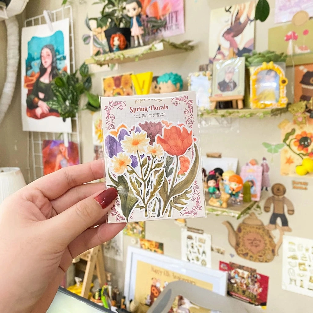 Paperaicashop Spring Florals Sticker Pack tall