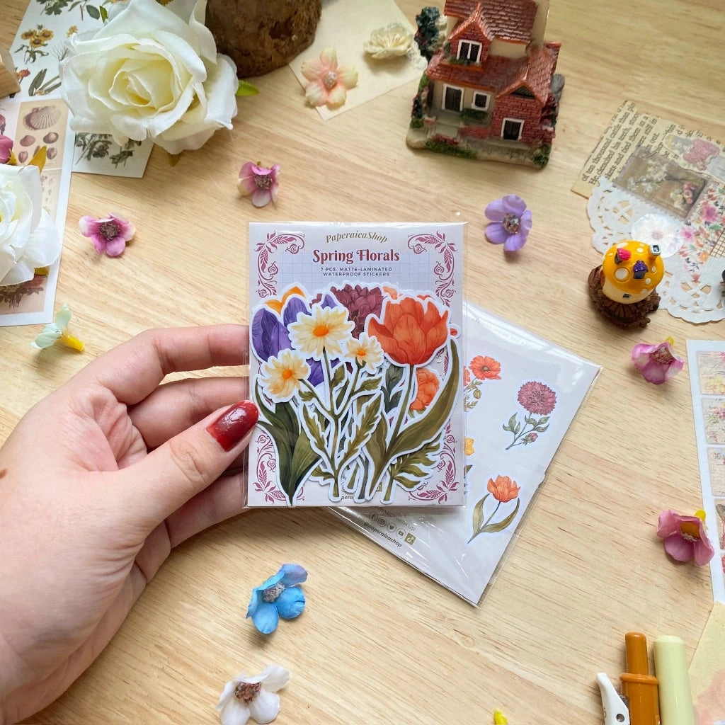 Paperaicashop Spring Florals Sticker Pack locking