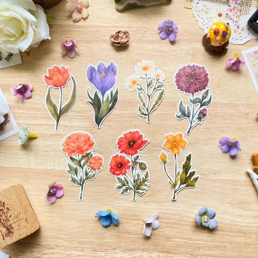Paperaicashop Spring Florals Sticker Pack luxury