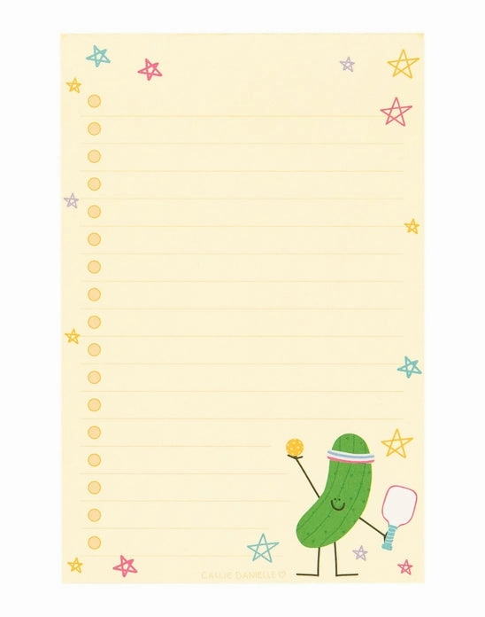 Pickleball Pickle Notepad slim