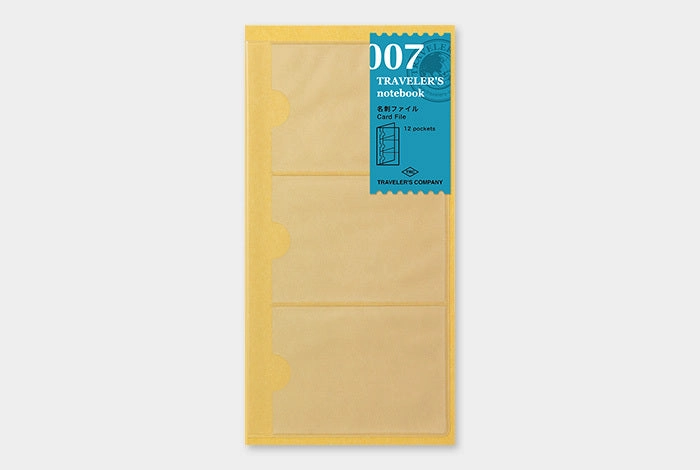 Traveler'S Notebook Regular Size Refill- Plastic Card File finest