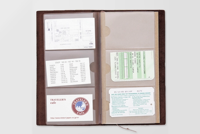 plastic Traveler'S Notebook Regular Size Refill- Plastic Card File