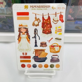 lightweight elegant Paperaicashop Autumn Chores Planner Sticker