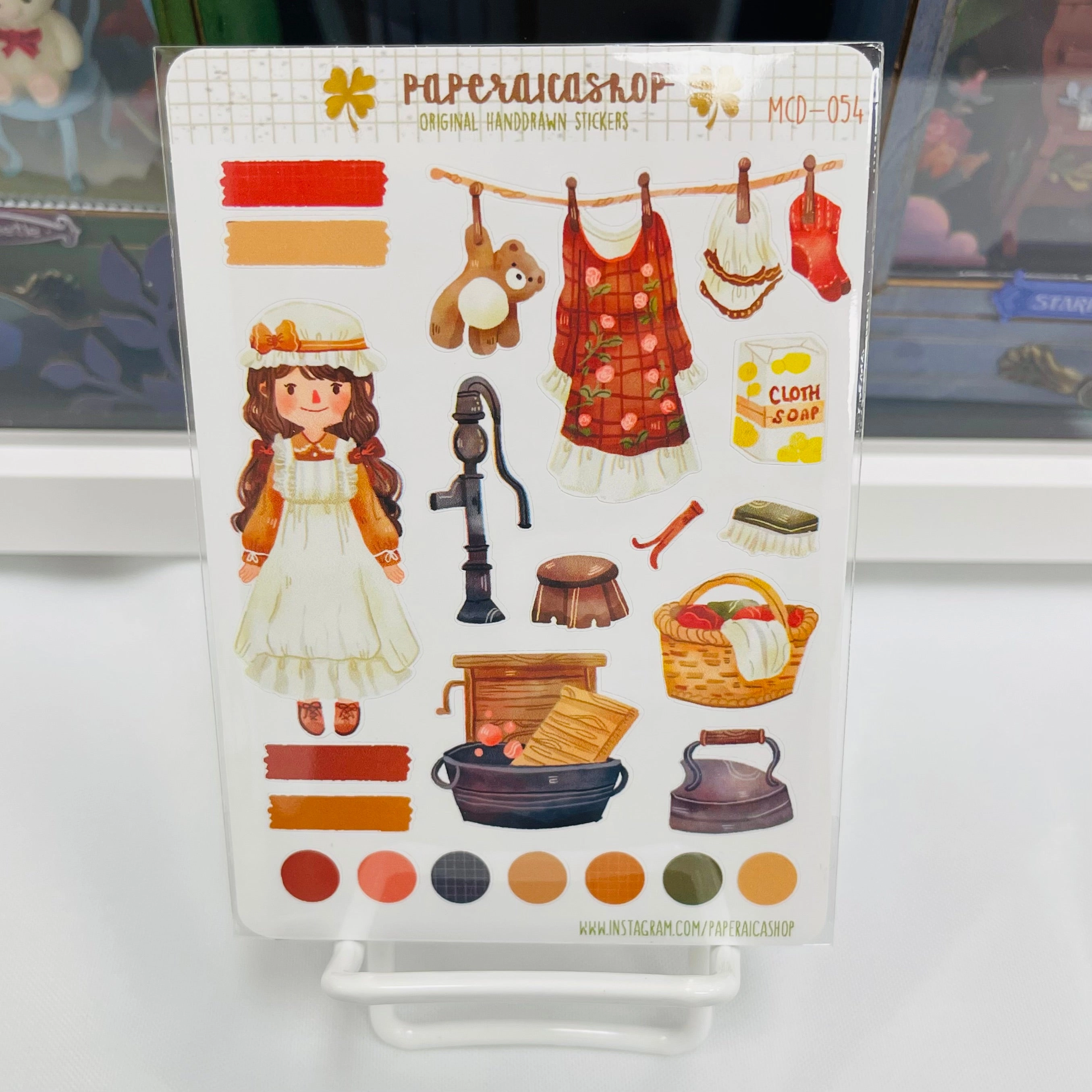 lightweight elegant Paperaicashop Autumn Chores Planner Sticker