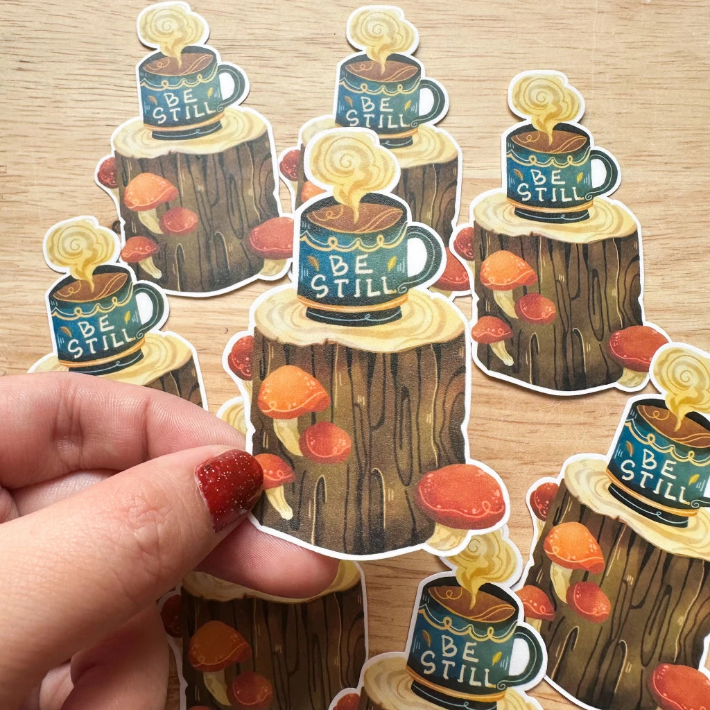 Paperaicashop Be Still Vinyl Sticker professional