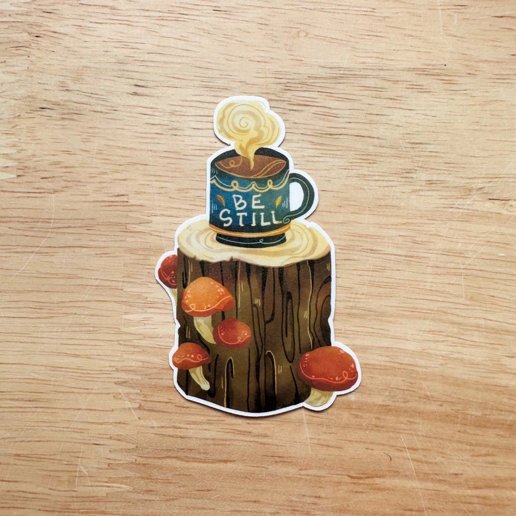 portable Paperaicashop Be Still Vinyl Sticker