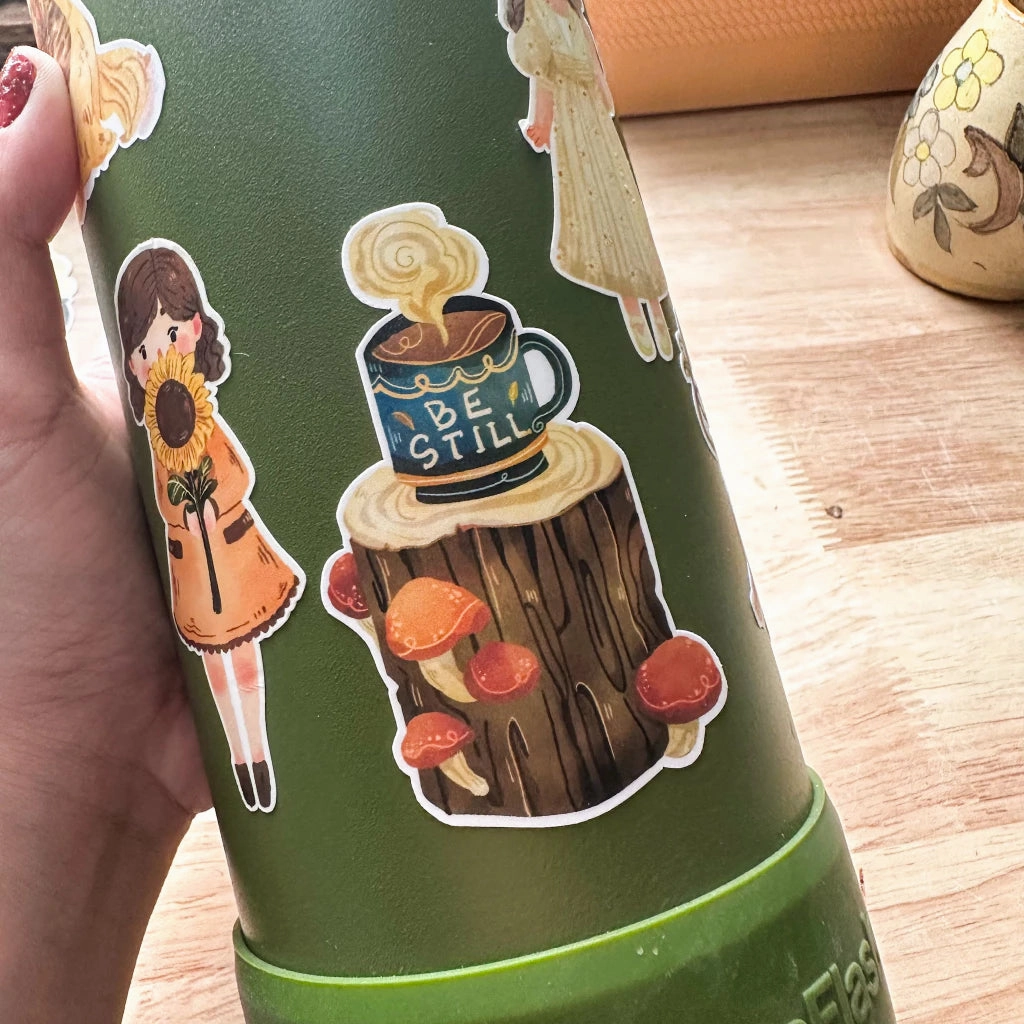 Paperaicashop Be Still Vinyl Sticker retractable wide