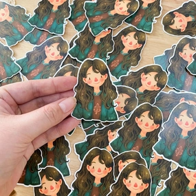 gift Paperaicashop Casual Autumn Maica Vinyl Sticker