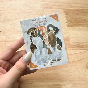Paperaicashop Cat Butts Sticker Pack giant multipurpose