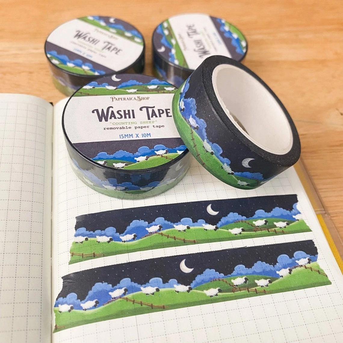 Paperaicashop Counting Sheep Washi Tape soft warm