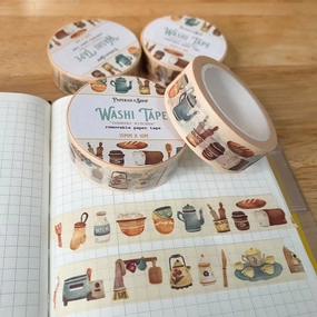 Paperaicashop Country Kitchen Washi Tape adjustable locking