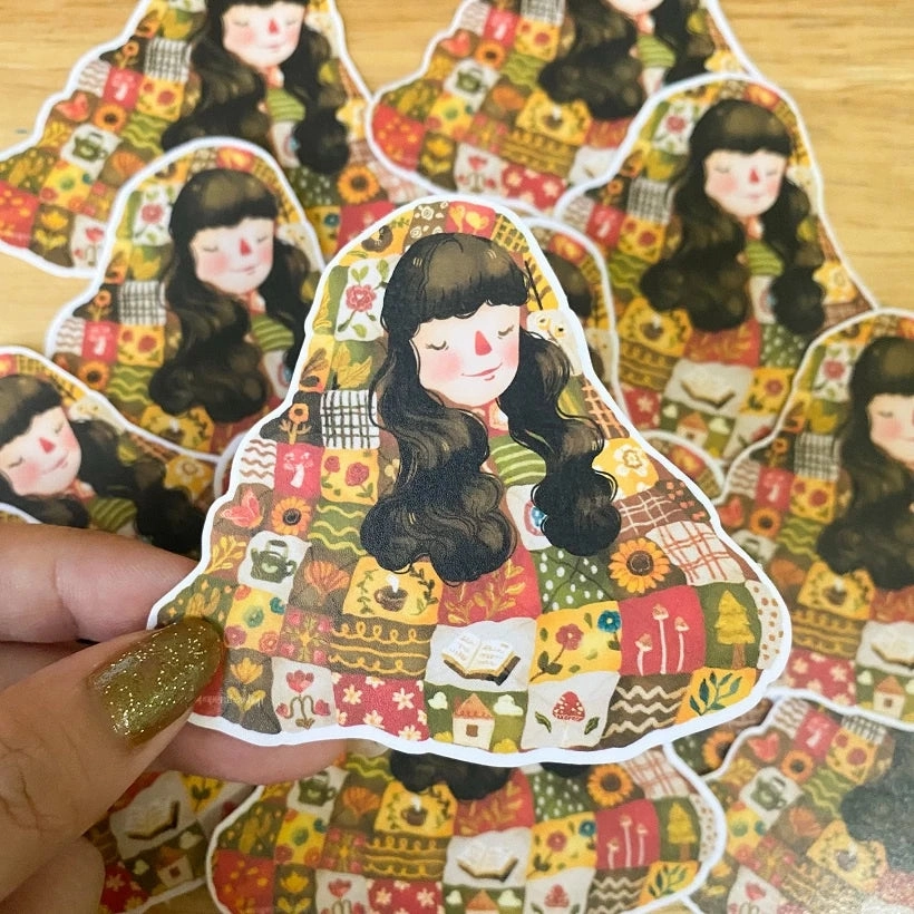 Paperaicashop Cozy Living Vinyl Sticker stackable